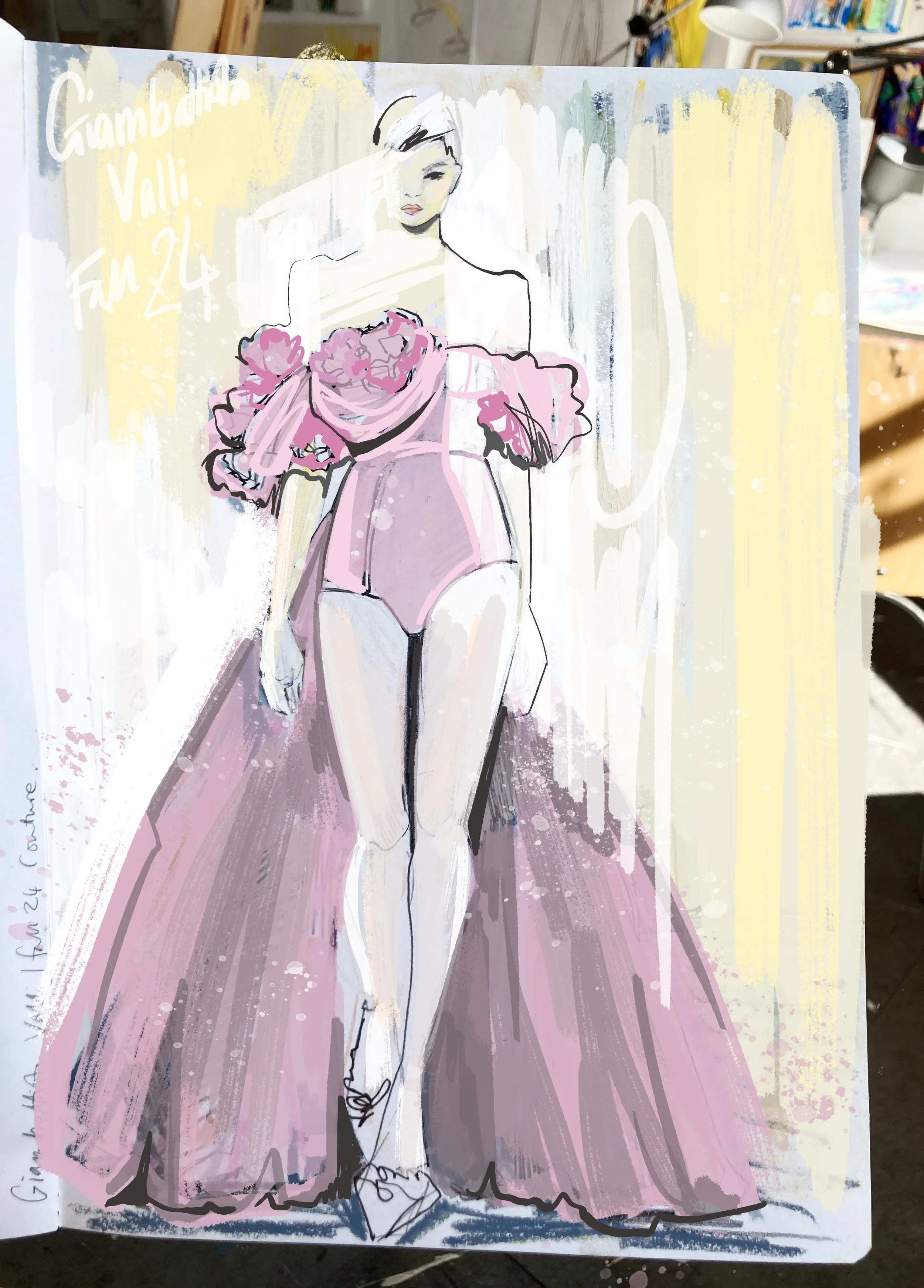 Fashion illustrations of Giambattista Valli — UK based fashion and